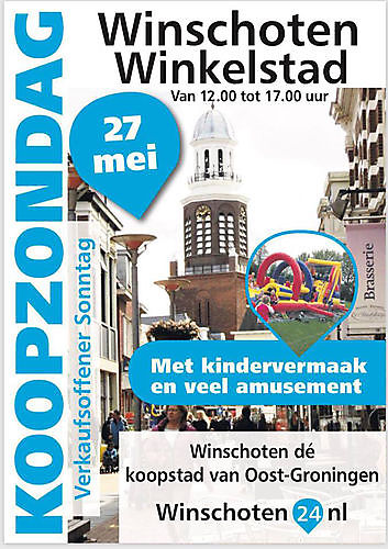 Koopzondag 27 mei Winschoten