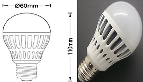 60 Watt gloeilamp in led G60-230-14SMD-E27