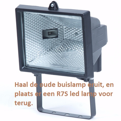 buislamp in led dimbaar R7S-led- 5730 5W 55x78