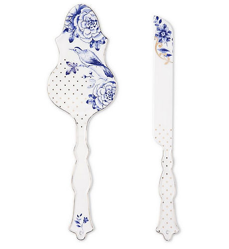 Pip Royal White Set/2 Cake server & Cake knife