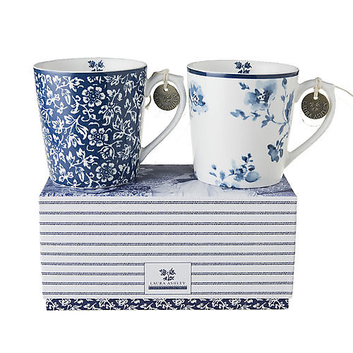 Set van 2 bekers in cadeauverpakking Laura Ashley