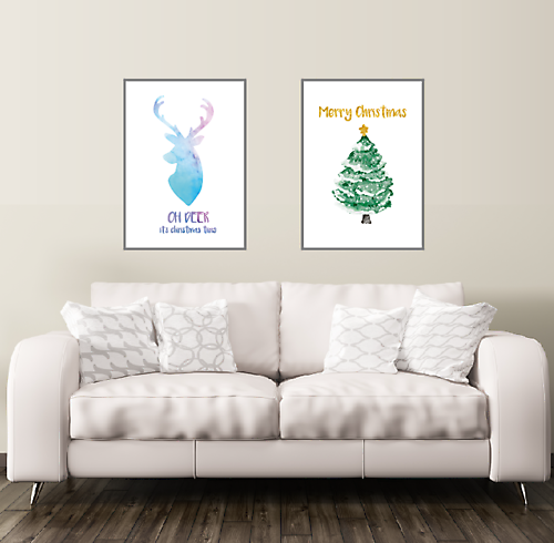 Poster Christmas tree 50x70 cm