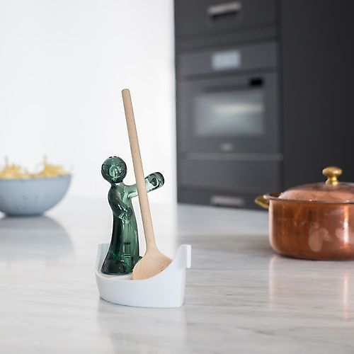 LUIGI cooking spoon holder  white-tr. gray