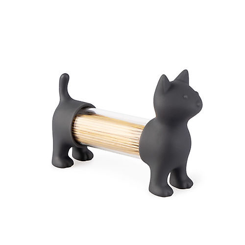 T.pick holder & salt&pepper shaker Cat Grey