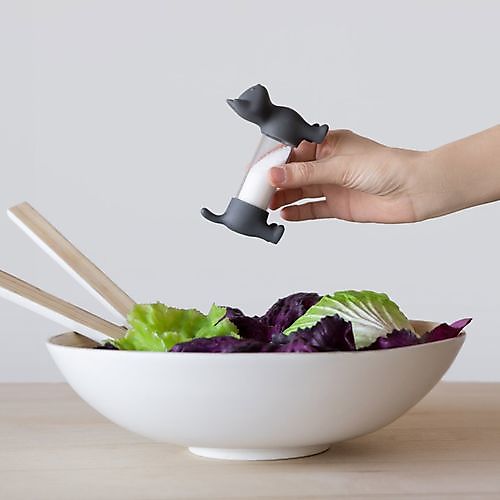 T.pick holder & salt&pepper shaker Cat Grey