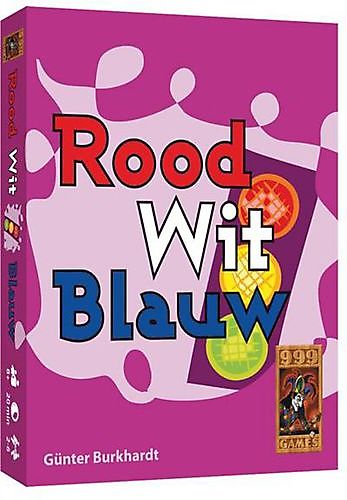 Spel kaartspel rood wit blauw