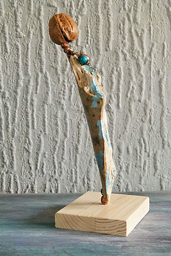 Sculpture Lady in Blue