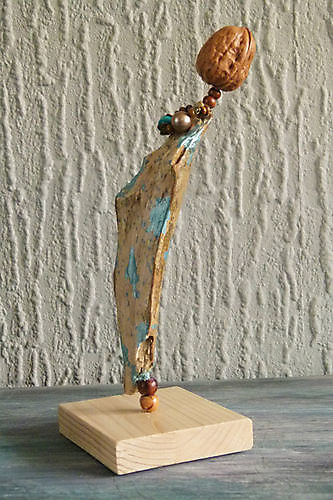 Sculpture Lady in Blue