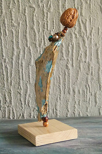 Sculptuur Lady in Blue