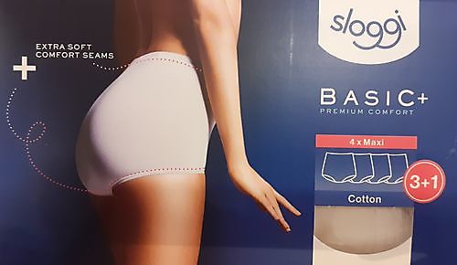 Sloggi Basic Maxi 4-pack Dames Tailleslip Wit