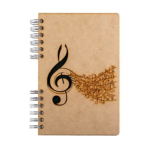 Komoni Notebook gelinieerd Muziek A6