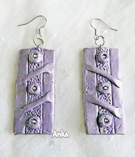 Earrings lilac