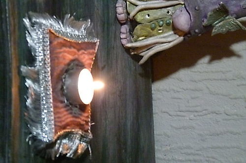 Tea light holder pillow