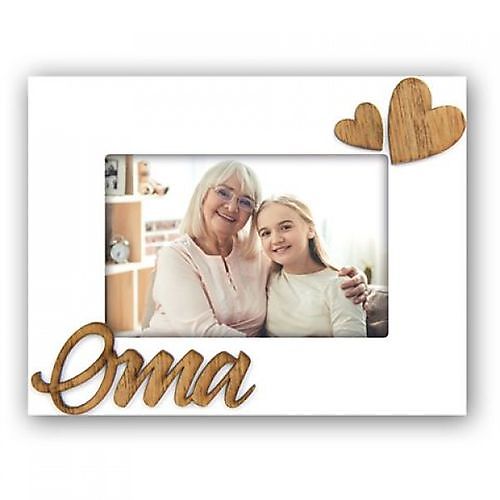 Fotolijst oma 10x15cm wit houtenlijst