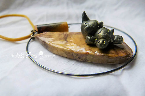 Pendant Baby Rhinoceros