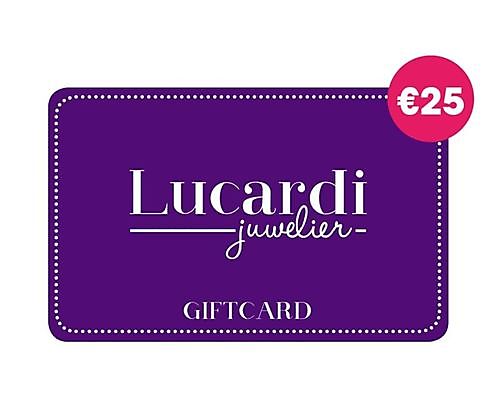 Giftcard t.w.v 25,00 euro