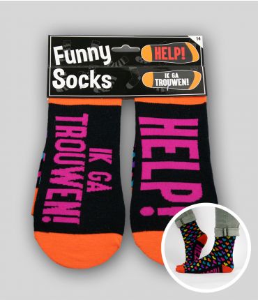 Funny socks - Help! Ik ga trouwen!
