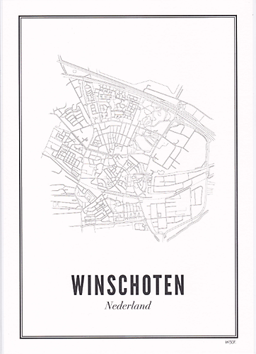 WIJCK. poster Winschoten 21x30cm