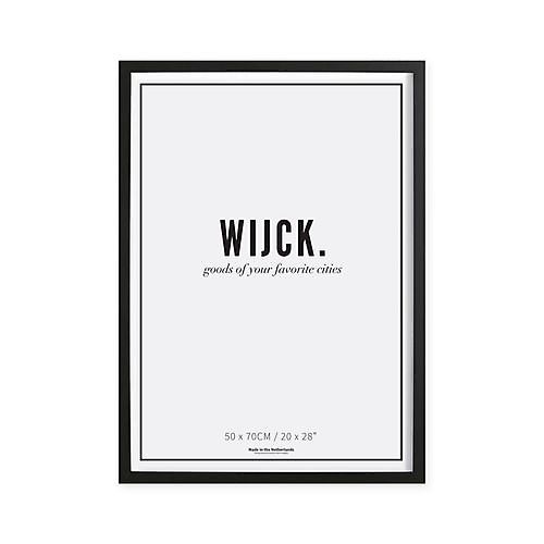 WIJCK. houten lijst Zwart 50x70 cm