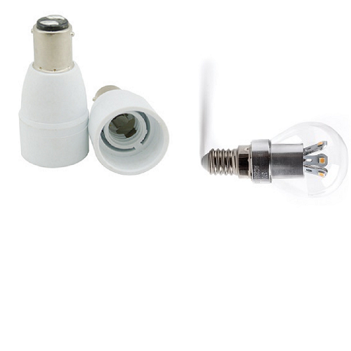 B22 naar E27 Verloop Lamp Adapters