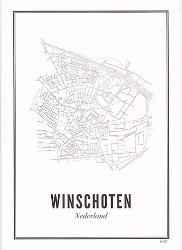 WIJCK. Poster Winschoten 30x40cm