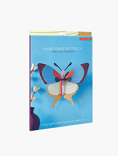Studio ROOF - Plum fringe butterfly