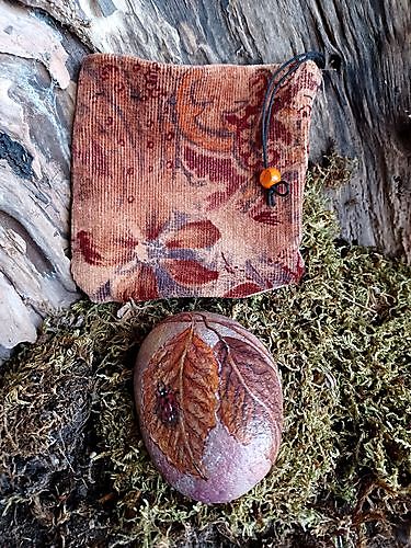 Happy Stone Ladybug on leaf