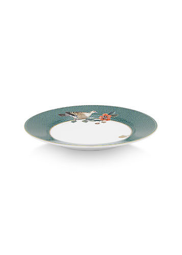 Plate Winter Wonderland Dove Green 17cm