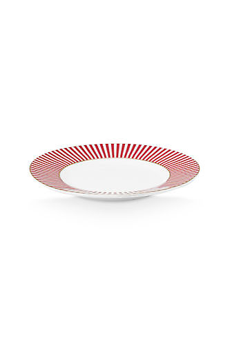 Plate Royal Stripes Dark Pink 12cm