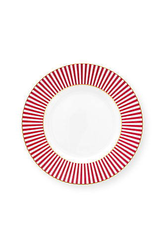 Plate Royal Stripes Dark Pink 12cm