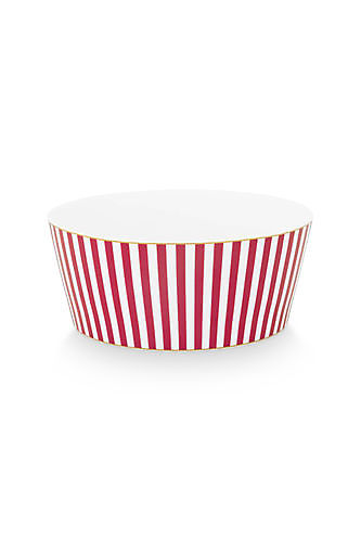 Bowl Royal Stripes Dark Pink 15cm