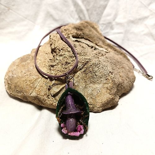 Pendant Purple Mushroom