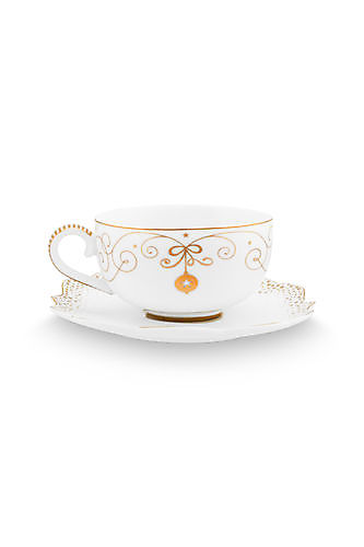 Espresso Cup and Saucer Royal Winter White 125ml