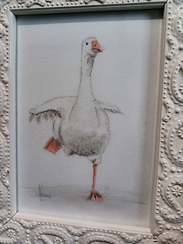 Drawing dancing goose