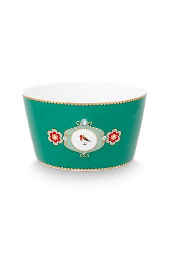 Bowl Love Birds Medallion Smaragdgroen