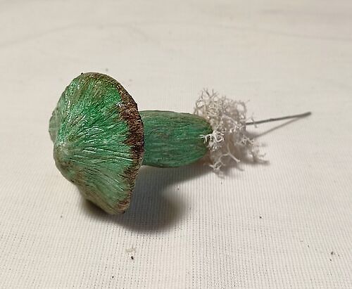 Flowerpot ornament Mushroom Green