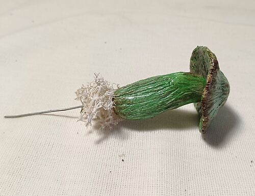 Flowerpot ornament Mushroom Green