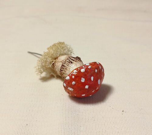 Flower pot plug mushroom red 2