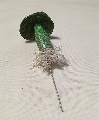 Flowerpot ornament Mushroom Green