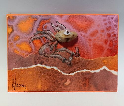 stone gnome activating calcite gemstone