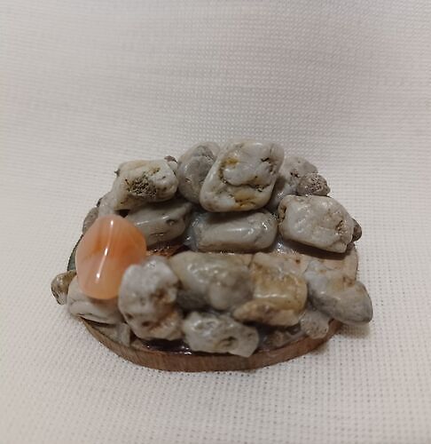 stone gnome activating calcite gemstone