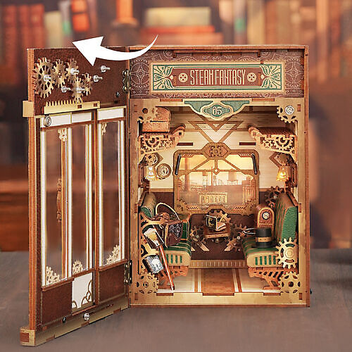 DIY Book Nook, Steam Fantasy