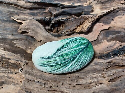 Happy Stone Groene Veer