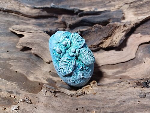 Happy Stone 3D Bladeren en Bloemen