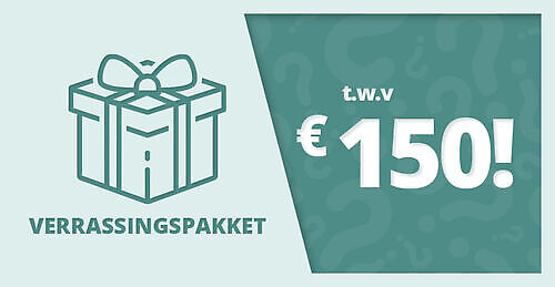 Stunt verrassing pakket t.w.v. minimaal 150 euro!