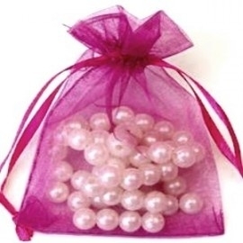 ca. 100 x Organza zakjes 7 x 9 cm – gemixte effen