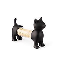 T.pick holder & salt&pepper shaker Cat Black