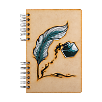 Komoni Notebook gelinieerd Veer & Inkt A6