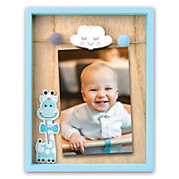 Fotolijst Ryan Blue staand 10x15cm houtenlijst