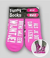 Funny socks - Breng mij een wijntje